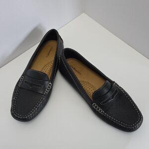 NWOT G.H. Bass & Co. Black Leather Penny Loafers Sz. 8M